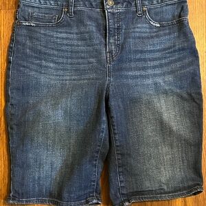 Chico's So Slimming Girlfriend Shorts in Blue